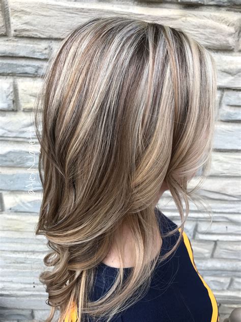 dark blonde light blonde highlights|blonde highlights dark brown lowlights.